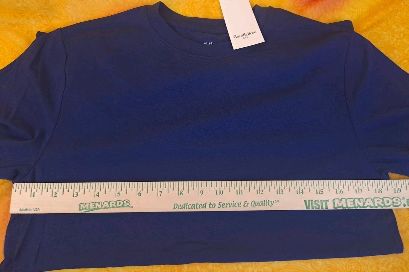 Goodfellow & Co. Navy Blue Game Day T-shirt Size Small Cotton Modal Spandex