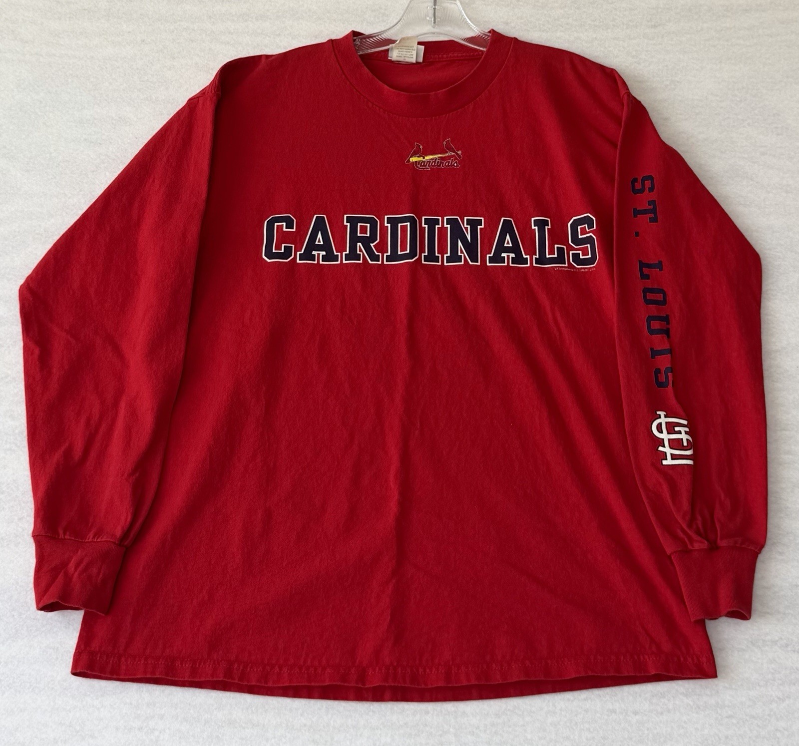 Vintage Lee Sport St. Louis Cardinals Long Sleeve T Shirt Mens Size L Red