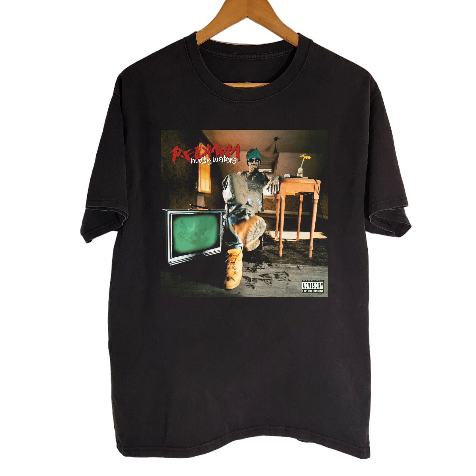 Muddy Waters, Redman Black Cotton Shirt S-5XL CL286
