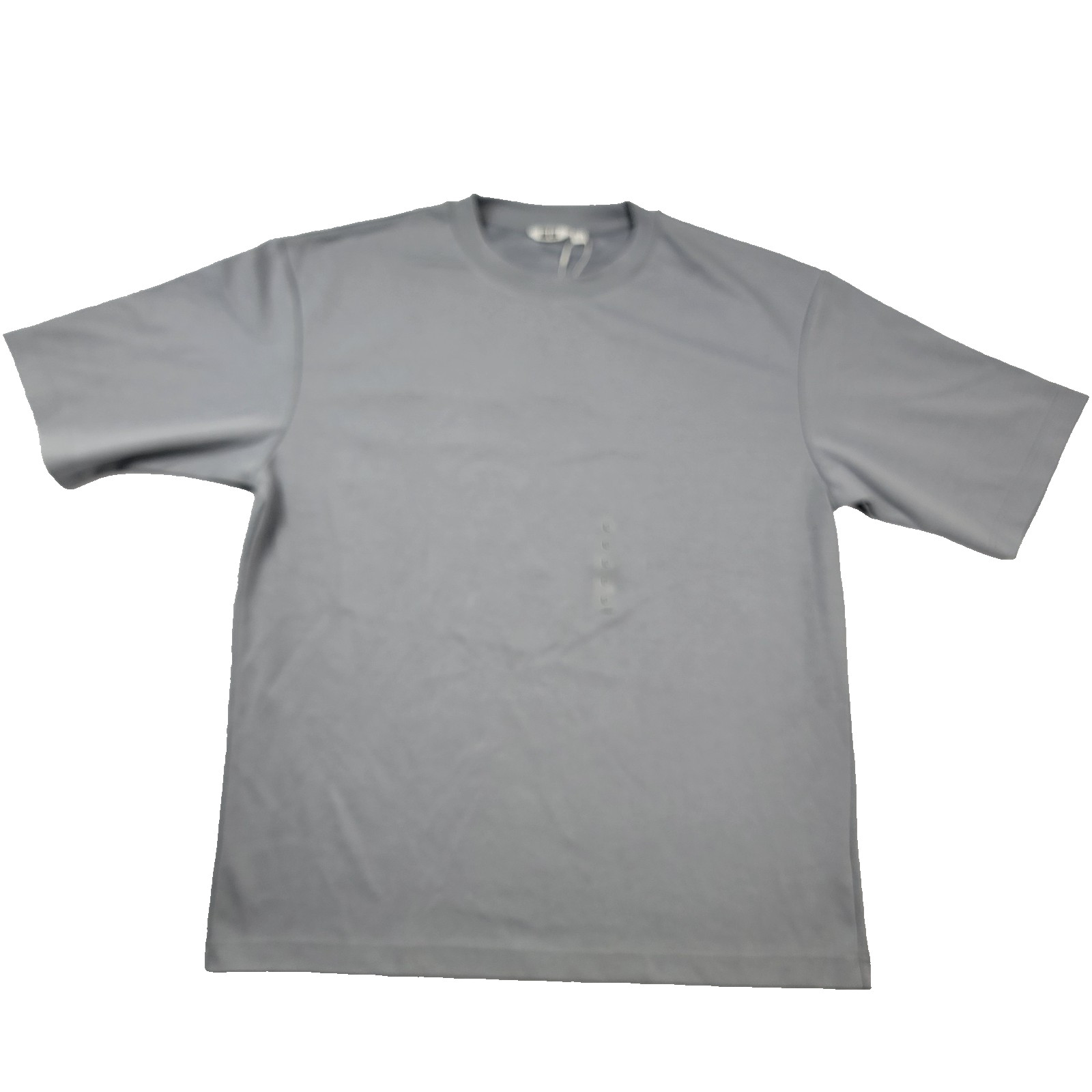 Uniqlo U Airism Cotton Oversized T-Shirt Gray Blue Size L Men’s Crew Neck 1164