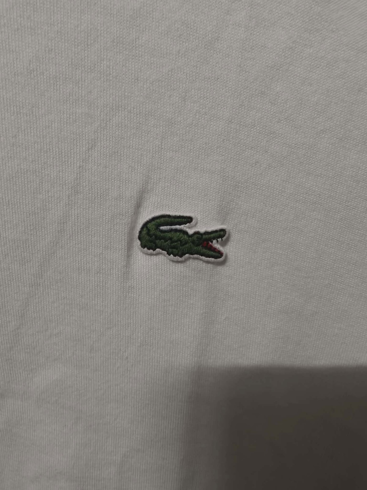 Lacoste Mens White Tee