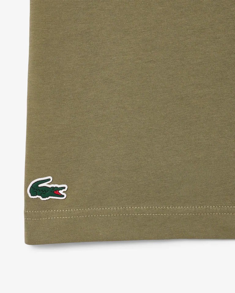 Lacoste Men’s Regular Fit Green Ultra Dry Clay Court Graphic T-shirt Size Medium