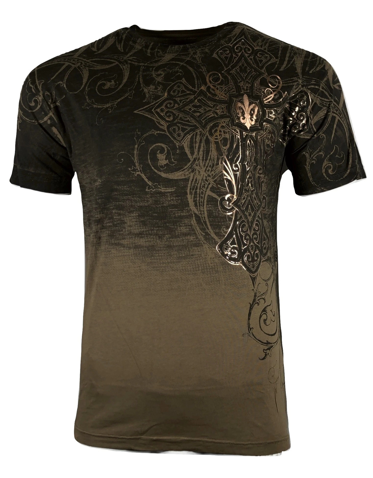 Xtreme Couture By Affliction Men’s T-Shirt DECRETUM Brown Biker S-5XL