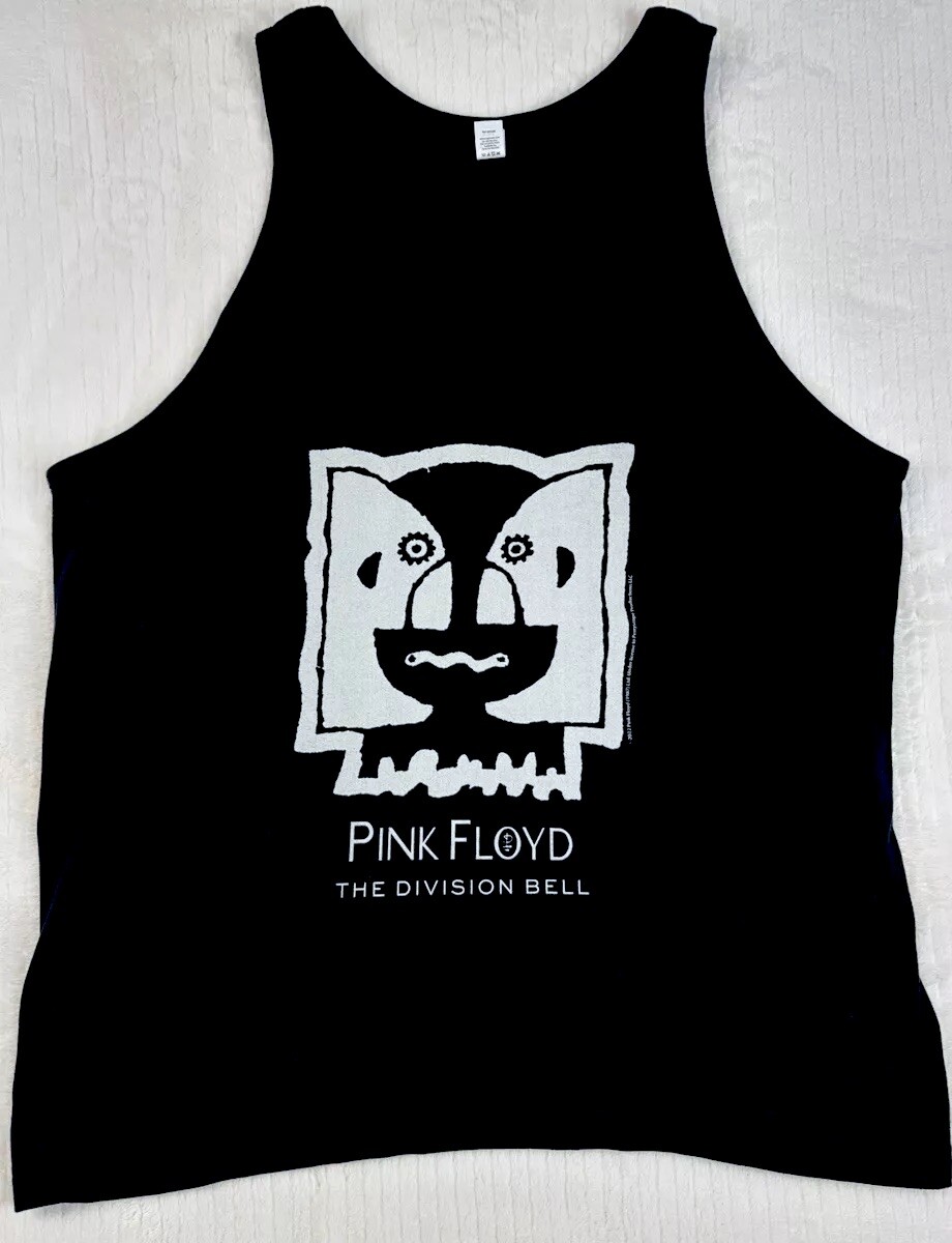 Tultex 105 Black Graphic Tank Top Men’s NWOT Sz XXL Pink Floyd The Division Bell