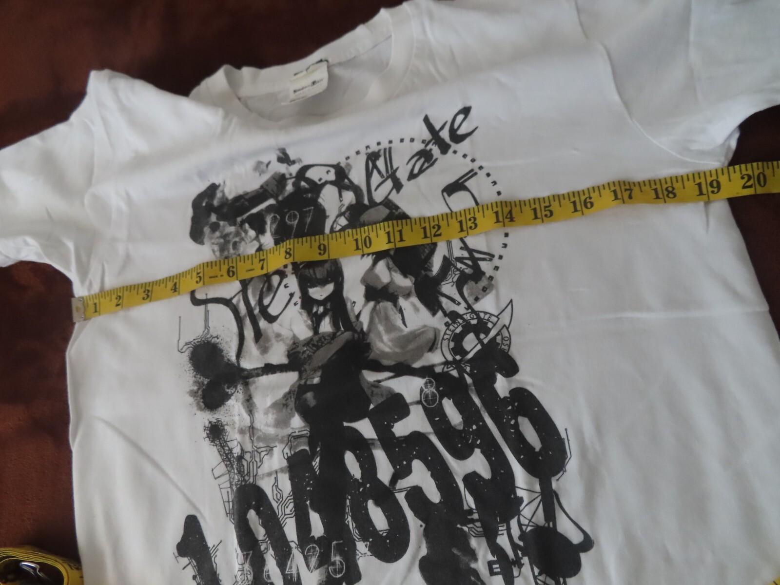 vintage COSPA STEINS GATE Collage Tshirt White Size: M