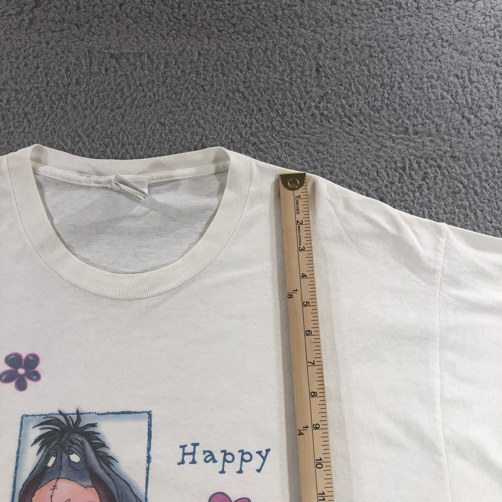 Vintage Disney Eeyore Shirt Mens XL Winnie the Pooh Happiest Graphic 90s USA