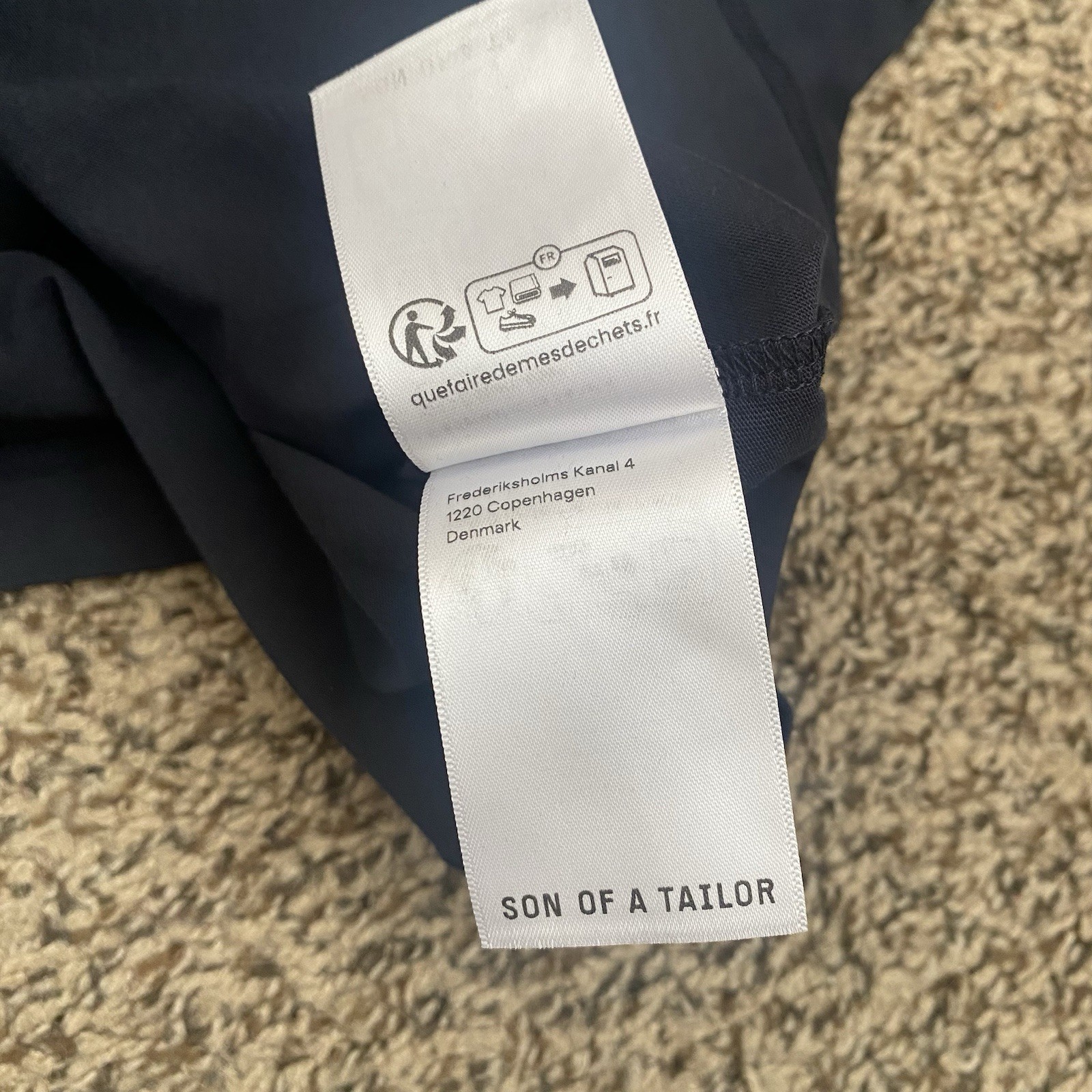Son of a Tailor T Shirt Mens M/L Blue Short Sleeve Casual Crew See Measurements