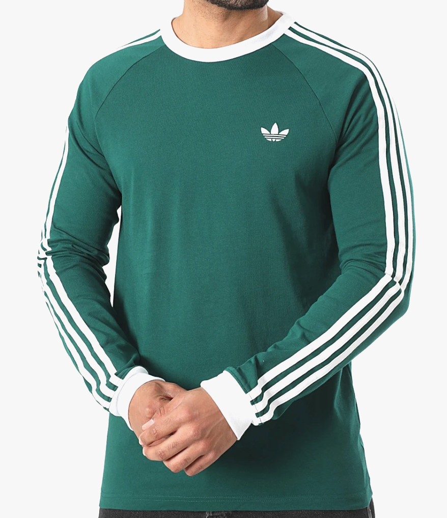 NEW MENS ADIDAS ORIGINALS CALIFORNIA TREFOIL LONG SLEEVE SHIRT~SIZE LARGE KE3543