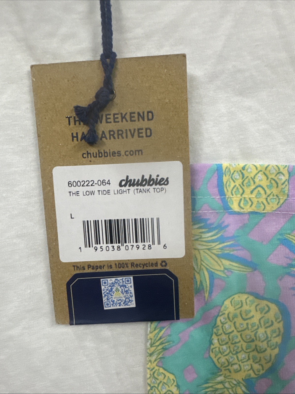 NWT & Imperfection Chubbies 2 Tank Tops Large