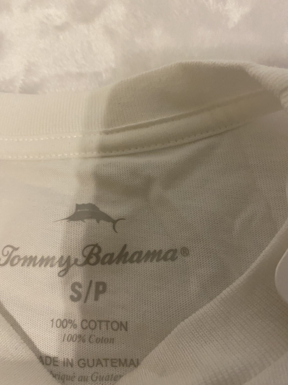 Tommy Bahama Withe T -shirt Forecast Mostly Mild Sz S