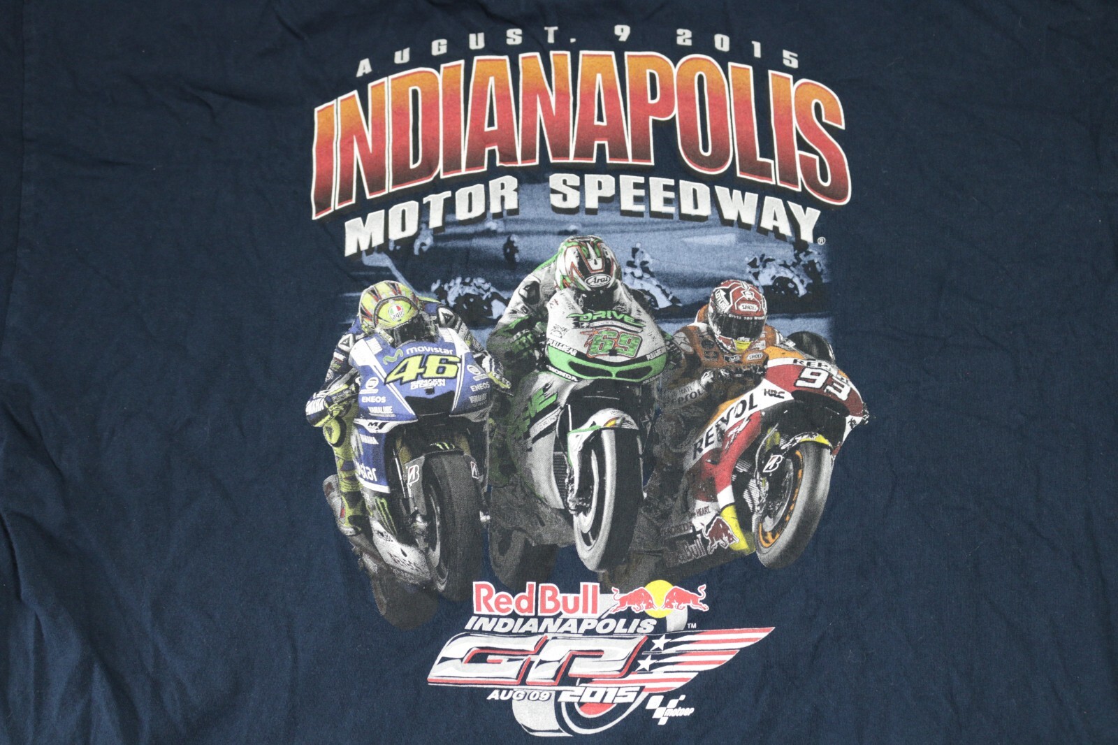 RedBull Indianapolis Motor Speedway Shirt 2015 Mens 3XL Blue Racing Motorcycles
