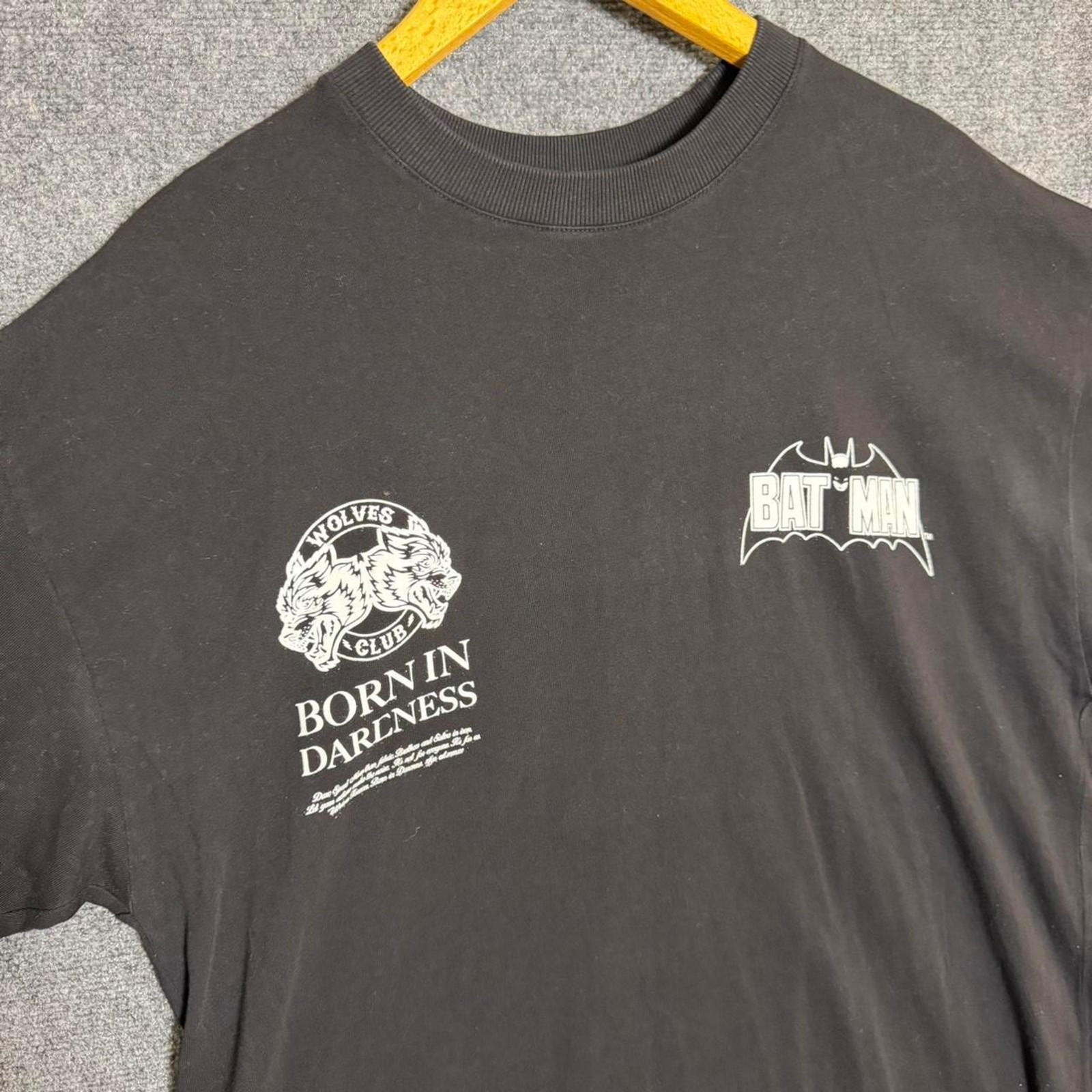 Darc Sport x Batman Wolves Club Born in Darkness Graphic Logo Tee Black Size L