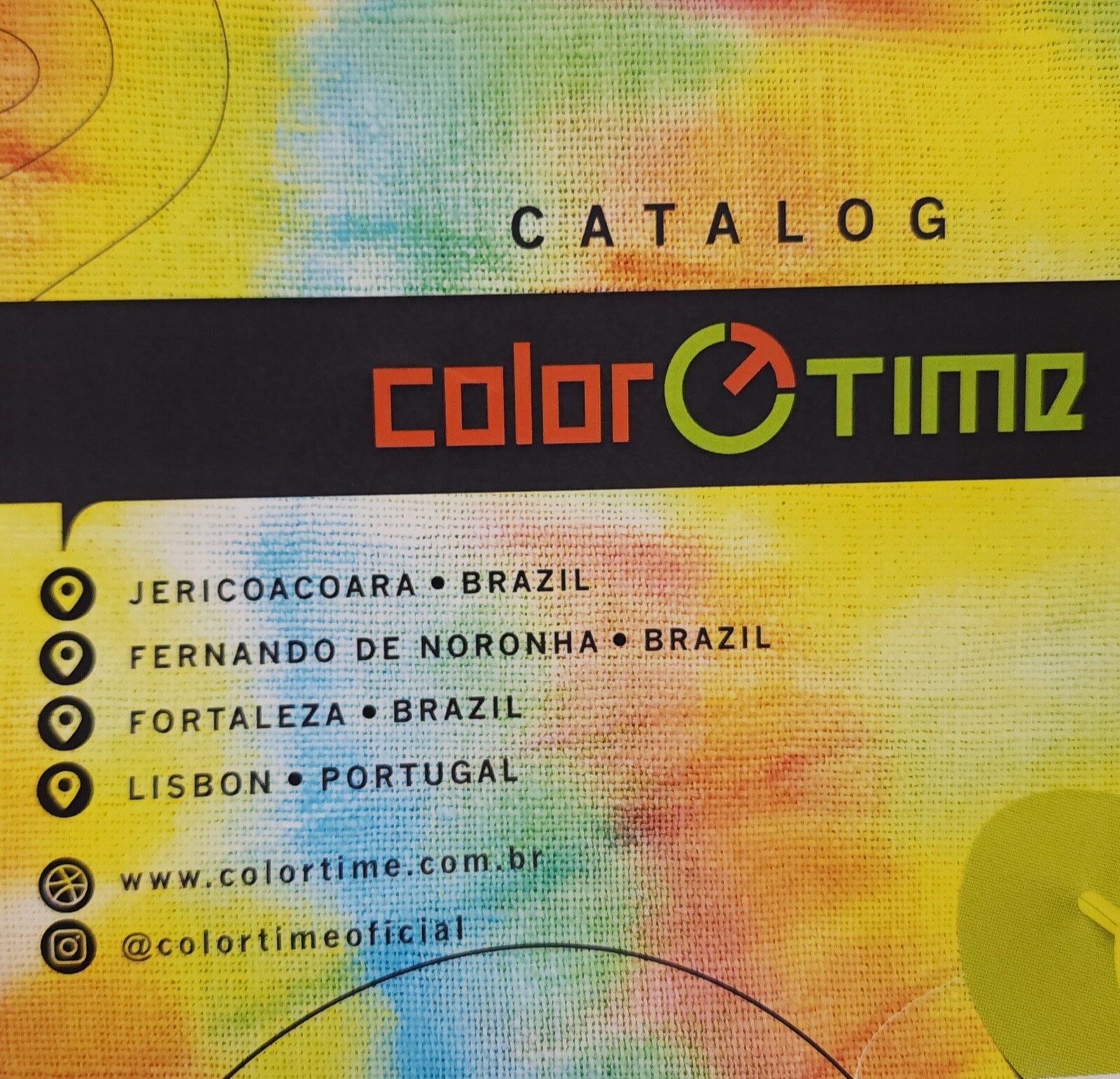New Men Color Time White / Multicolor “Miami” T-Shirt Made in Brazil Size L