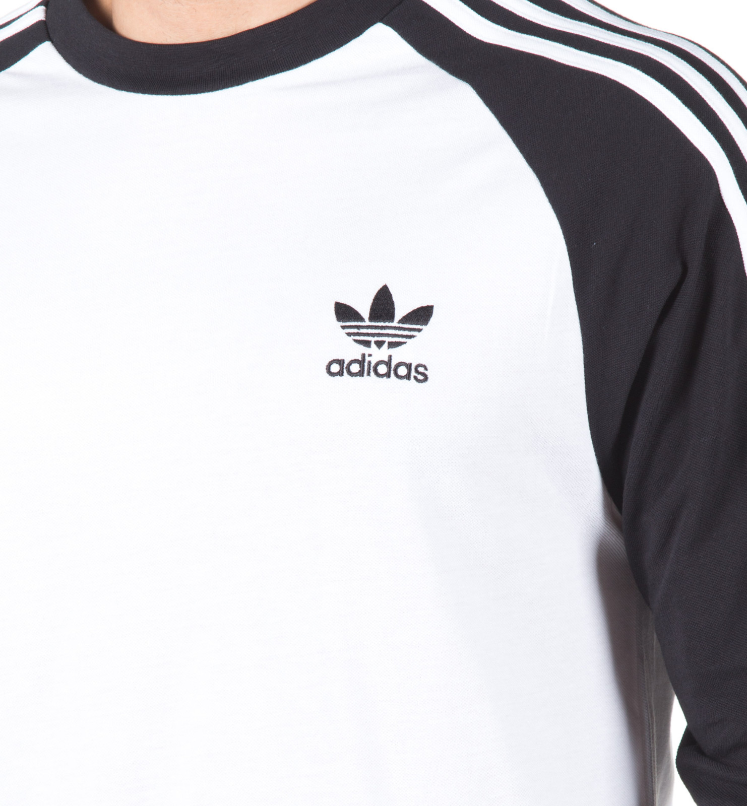 adidas Men’s Long Sleeve 3-Stripes T-Shirt Csual Tee – CW1228