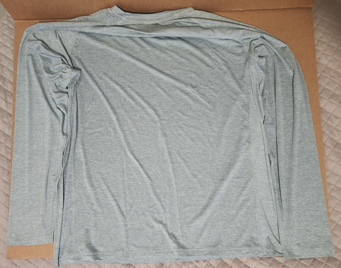 2 EDDIE BAUER SWIM long sleeve RASHGUARD shirts, XXL, NEW WITH TAGS