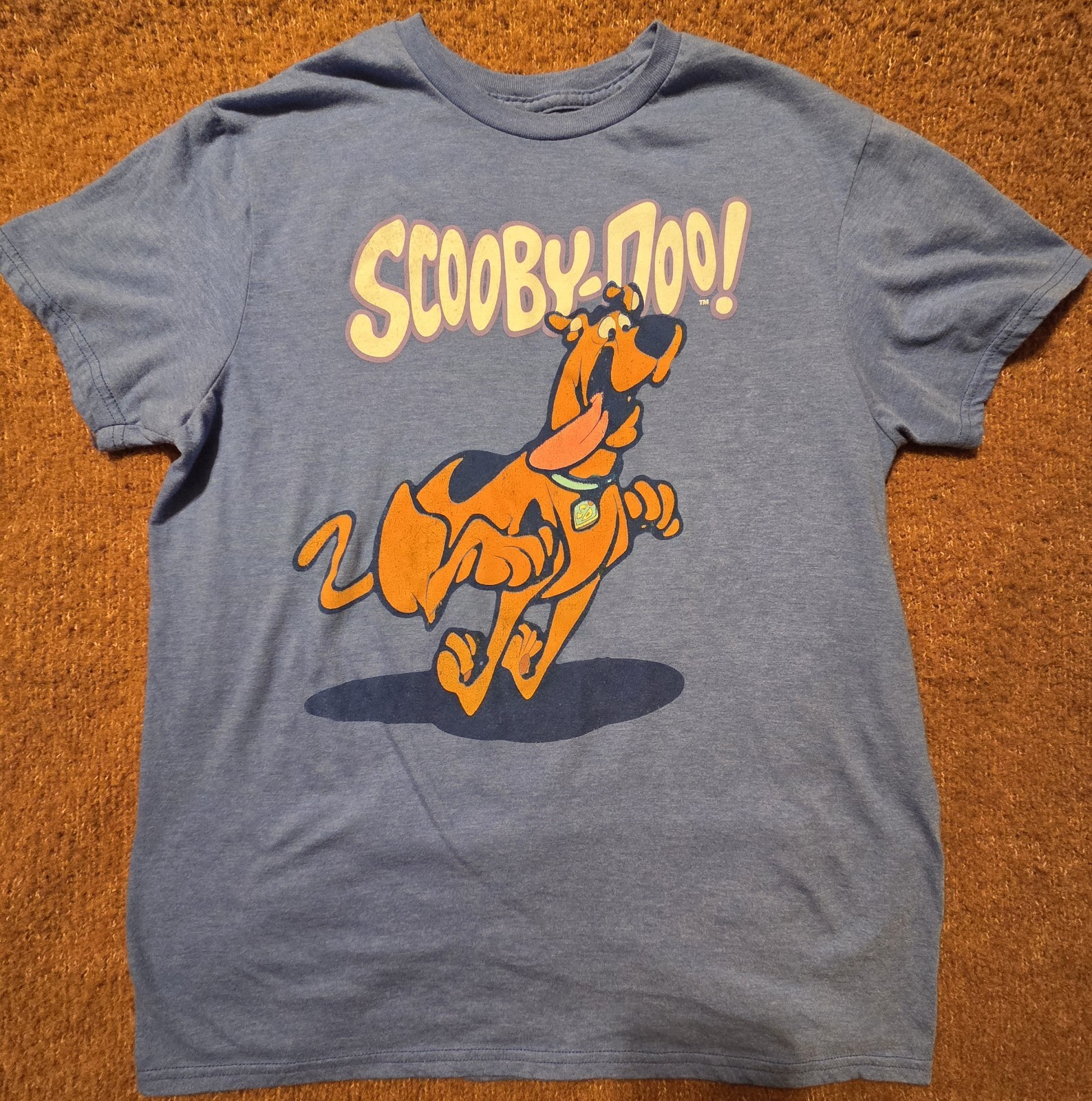 Scooby-Doo! Blue Heather Graphic T-Shirt Men’s Size M Medium Cartoon Running