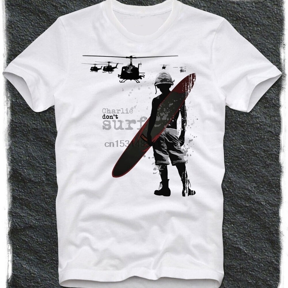 Charlie Don’t Surf Apocalypse Now Men’s White T-Shirt Size S-5XL