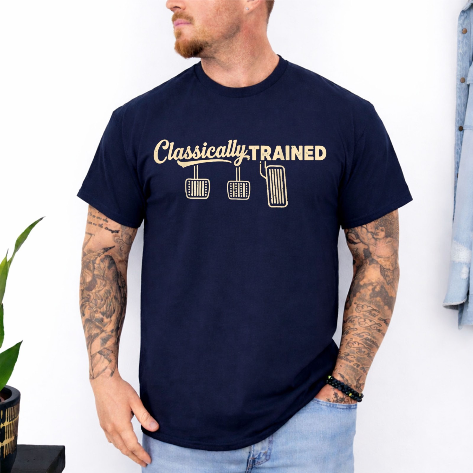 Three Pedals Classically Trained Manual Transmission Driver T-Shirt