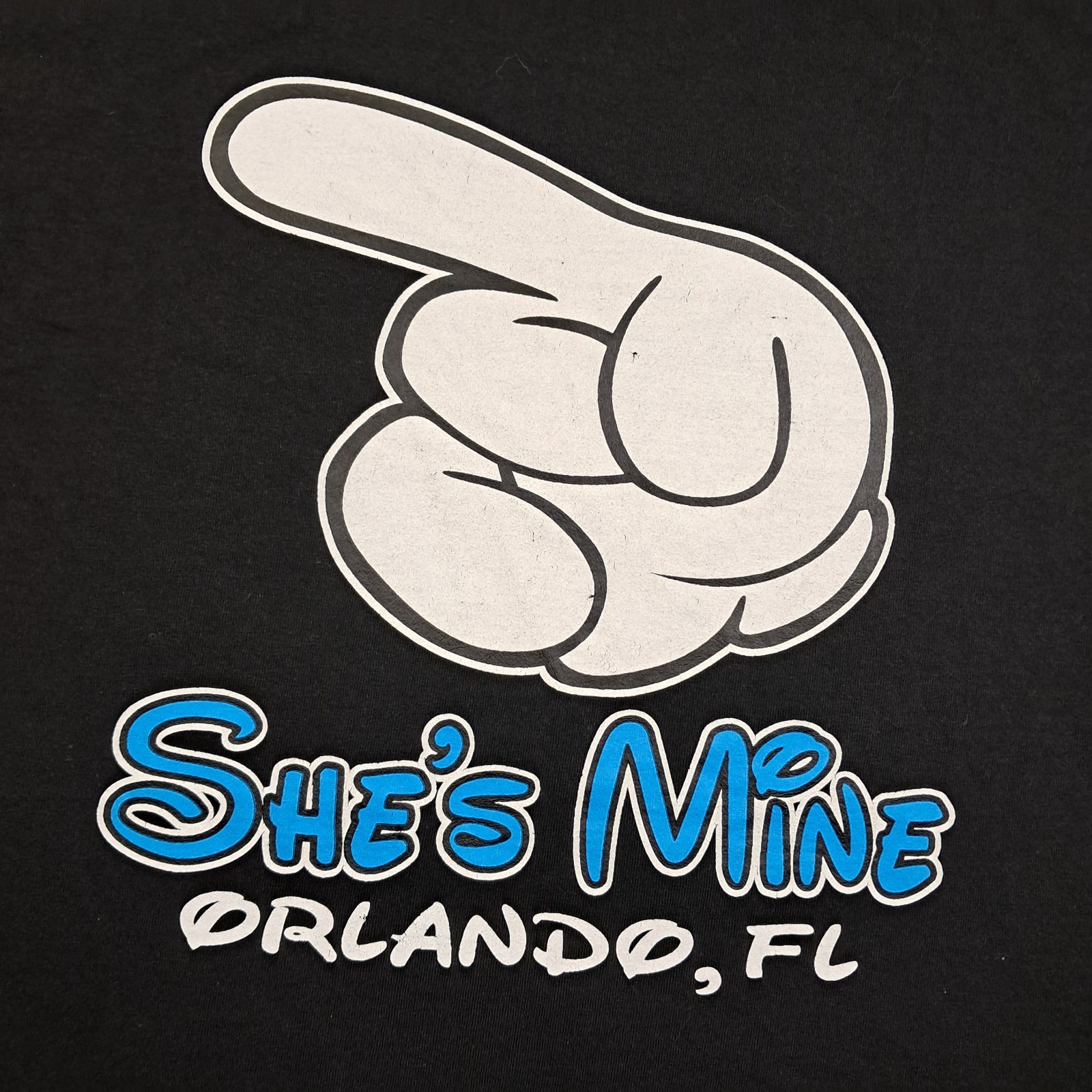 T Shirt Medium Men’s Black Cotton Outdoor Orlando USA Florida Holiday Graphic