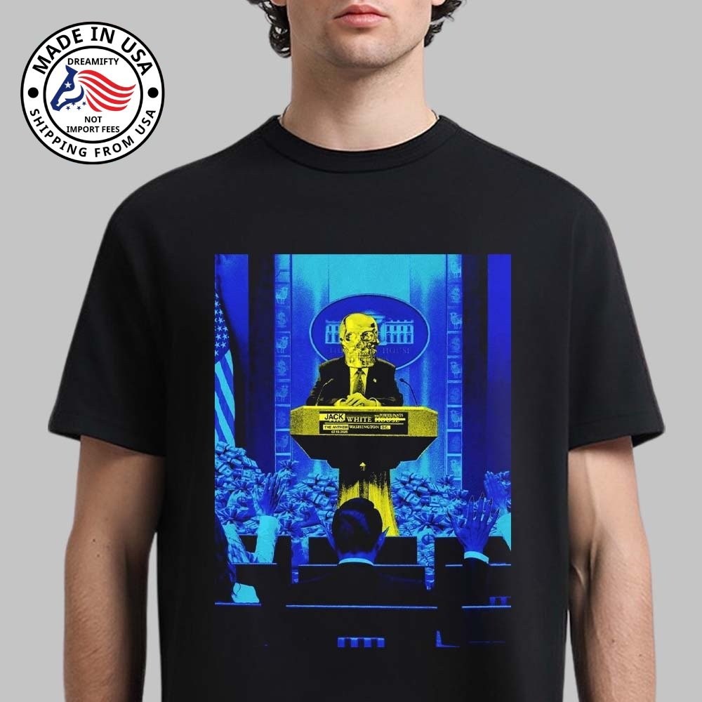 Jack White Washington DC 2026 Show Poster At The Anthem On July 10 T-Shirt