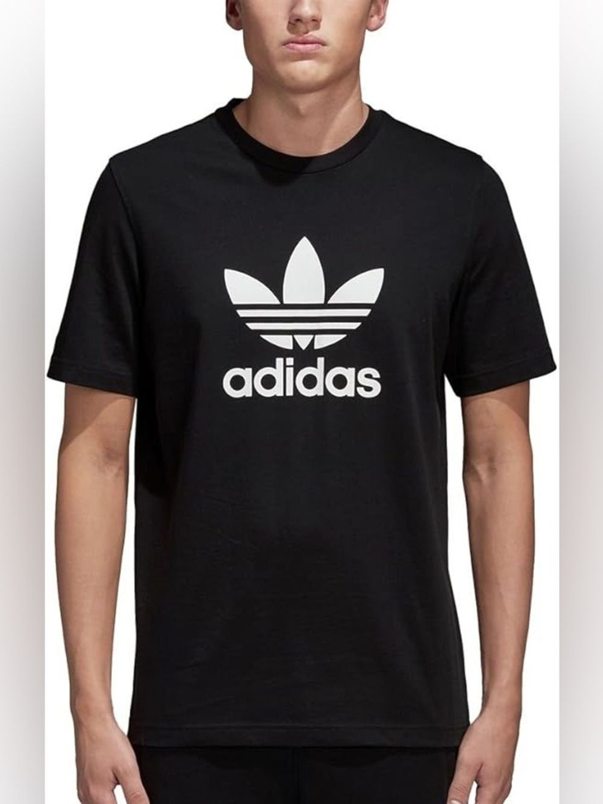 Adidas Originals Trefoil T-shirt Black White