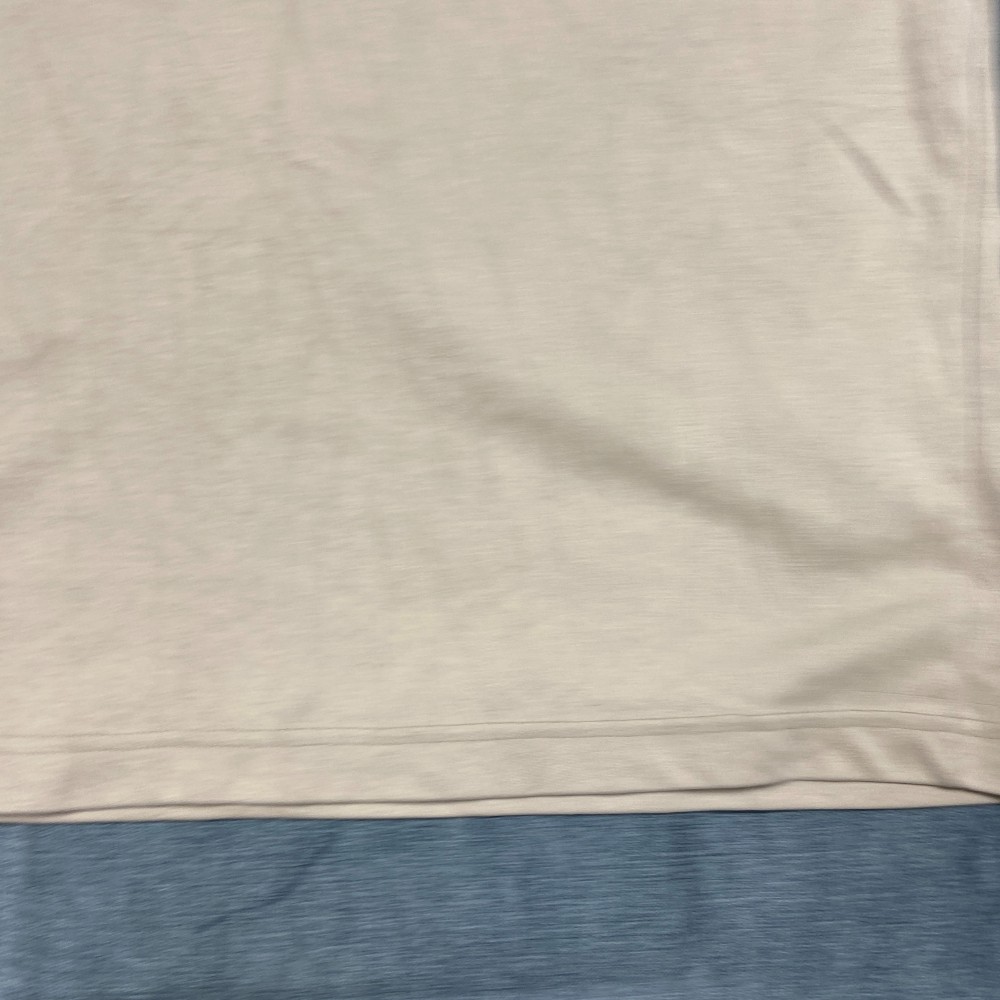 Uniqlo T Shirt Mens XL Beige Crew Neck Comfort Everyday Wear Summer Casual Tee