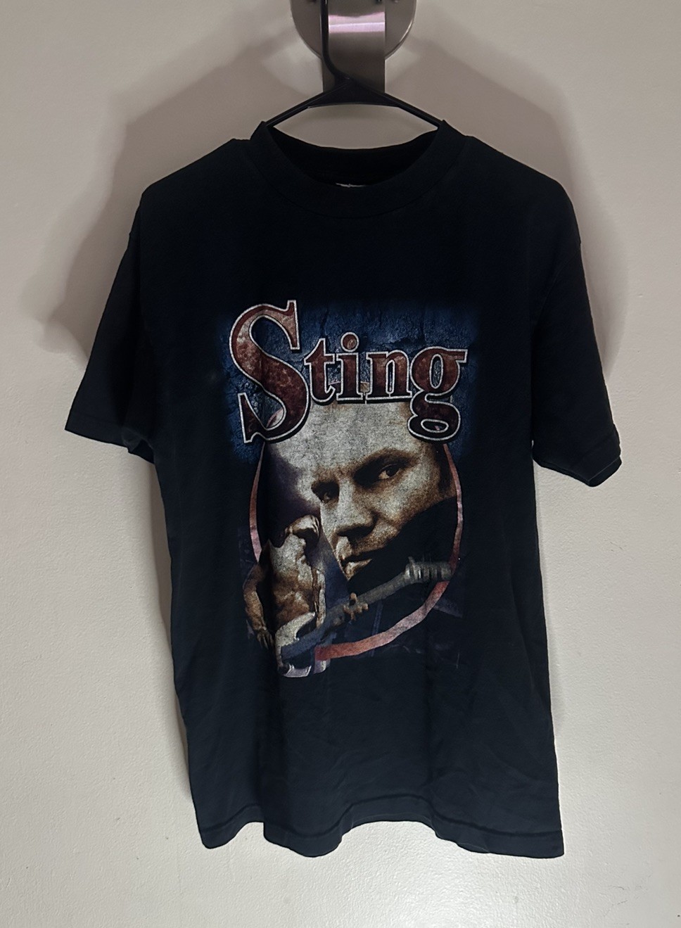 VTG 1999 Tour Sting The Police Rap T-shirt Concert Double Sided Sz L Deadstock