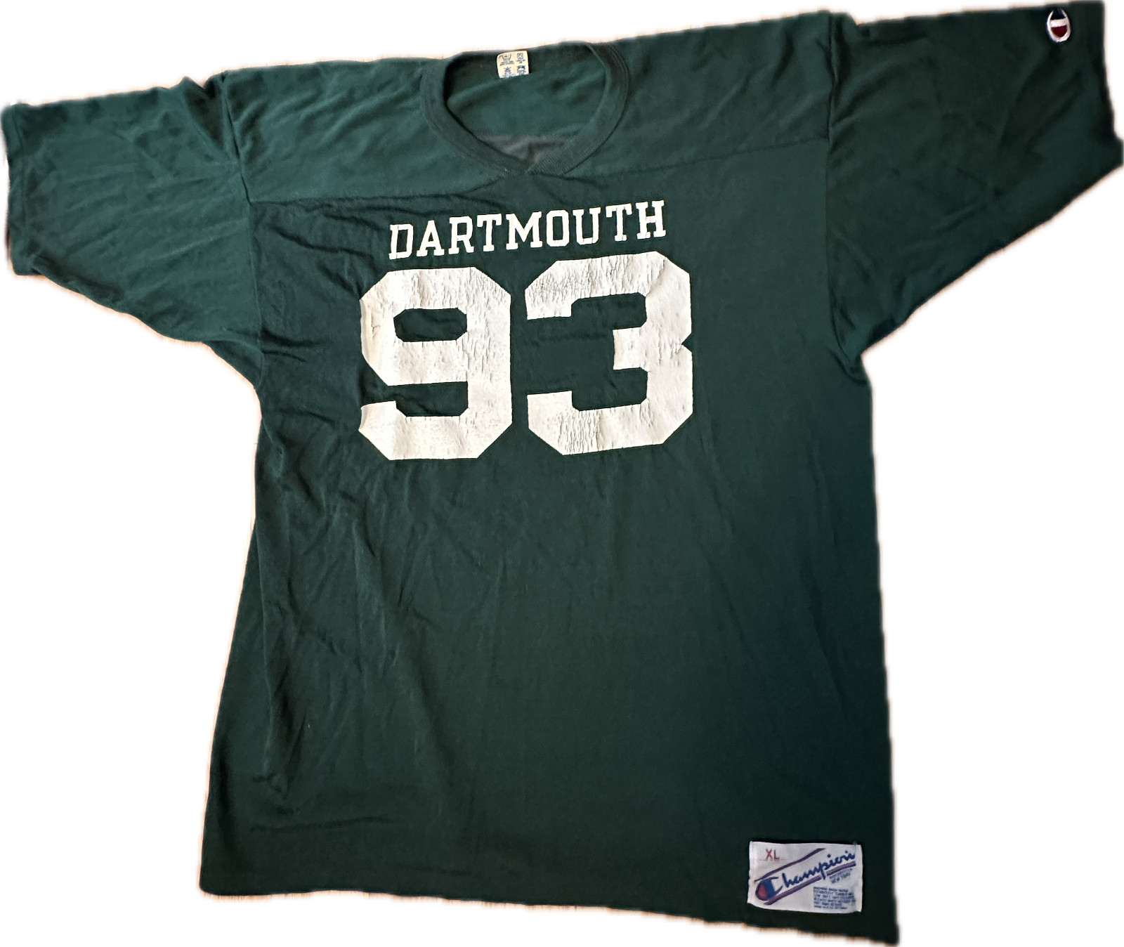 VTG 90s Champion Dartmouth College 93 T Shirt XL USA Cotton Nylon Single Stitch