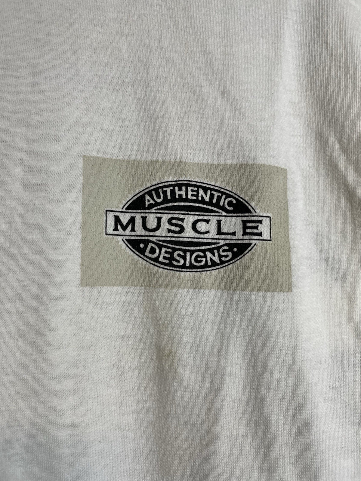 Vintage Muscle Designs Cradle To The Grave Bodybuilding Wolf Mens XL (A566)