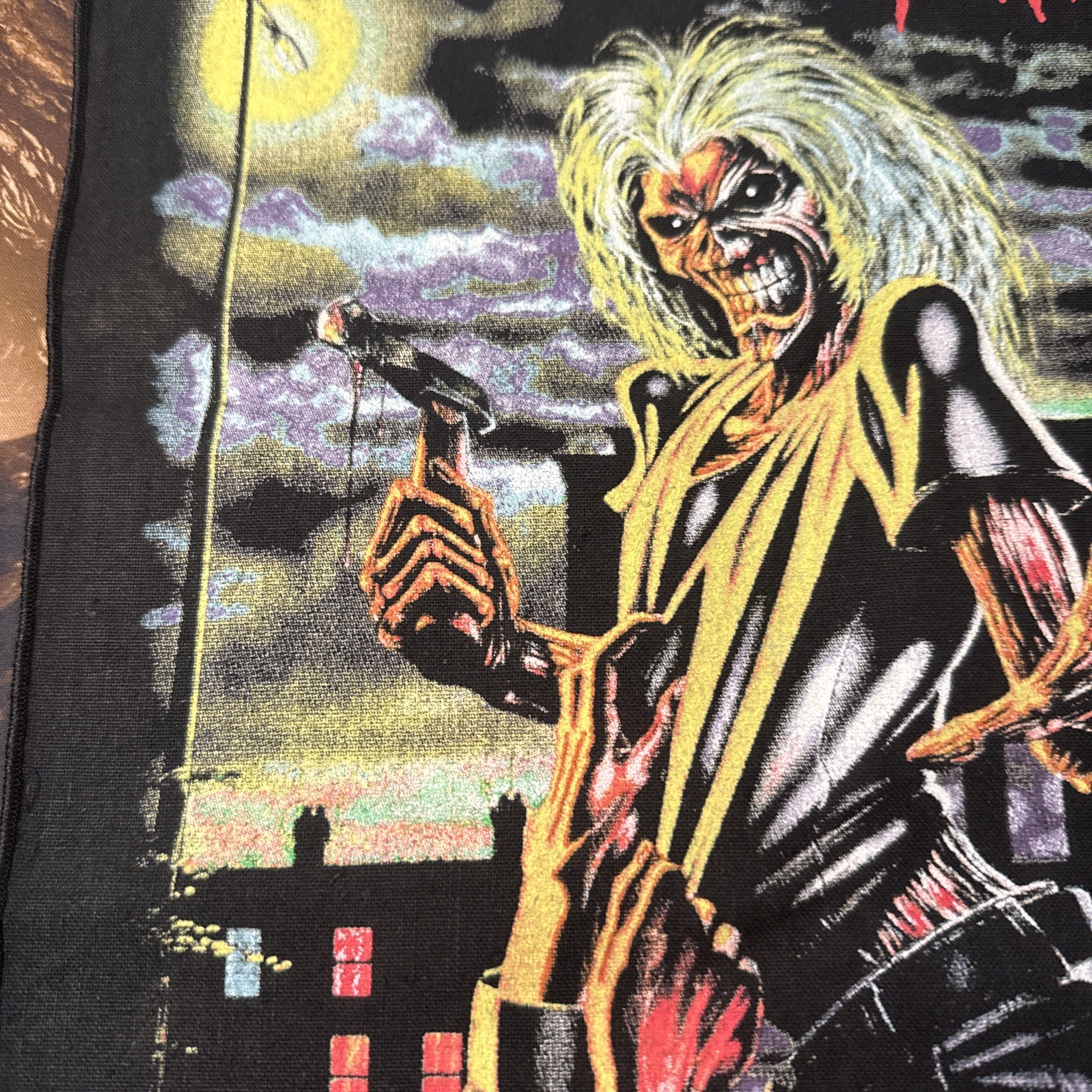 Large IRON MAIDEN Licensed KILLERS Eddie Woven Sew On Battle Jacket BACK Patch