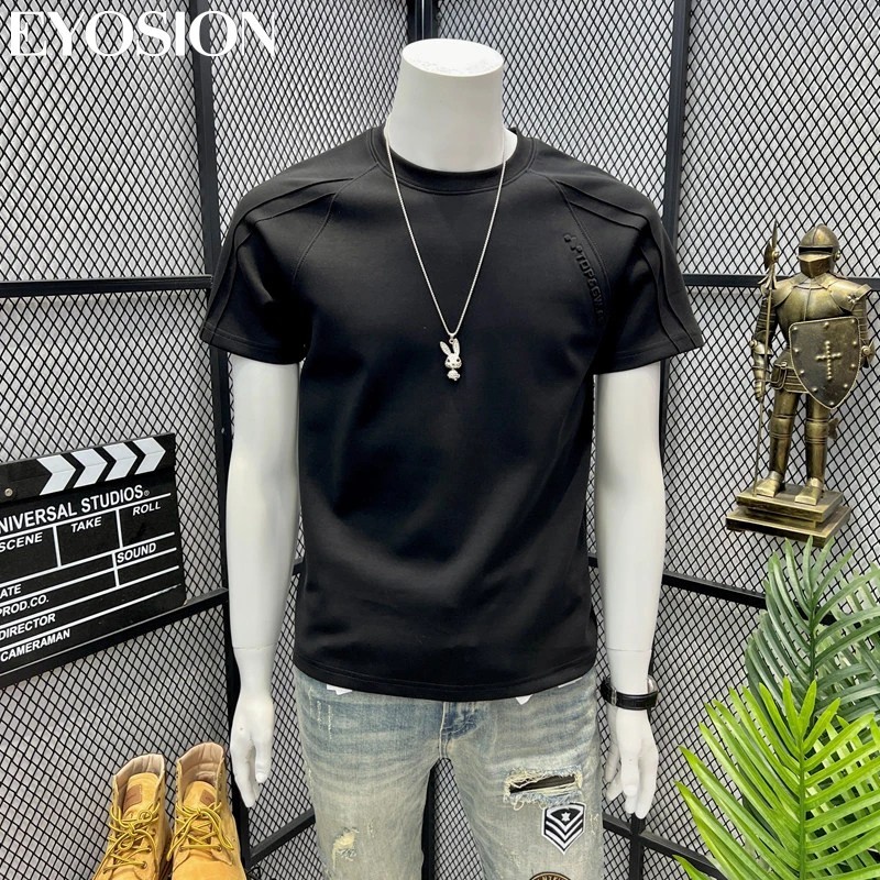 Premium Men’s Cotton Short Sleeve Slim Fit Casual Crew Neck Fashion T-Shirt
