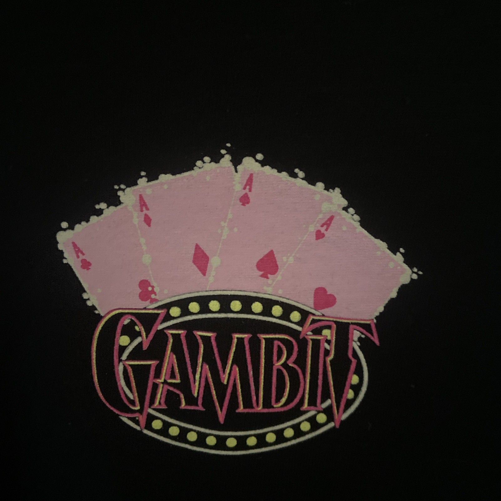 X-Men 97 Gambit T-Shirt, Black Size Small “The Cards” RARE!