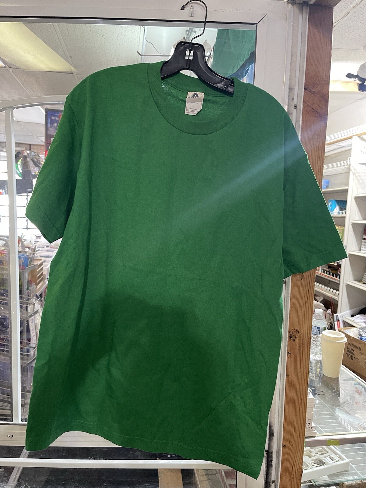 4-Large Green AAA Alstyle Mens Plain Short Sleeve T-Shirt Casual T Shirt 1301