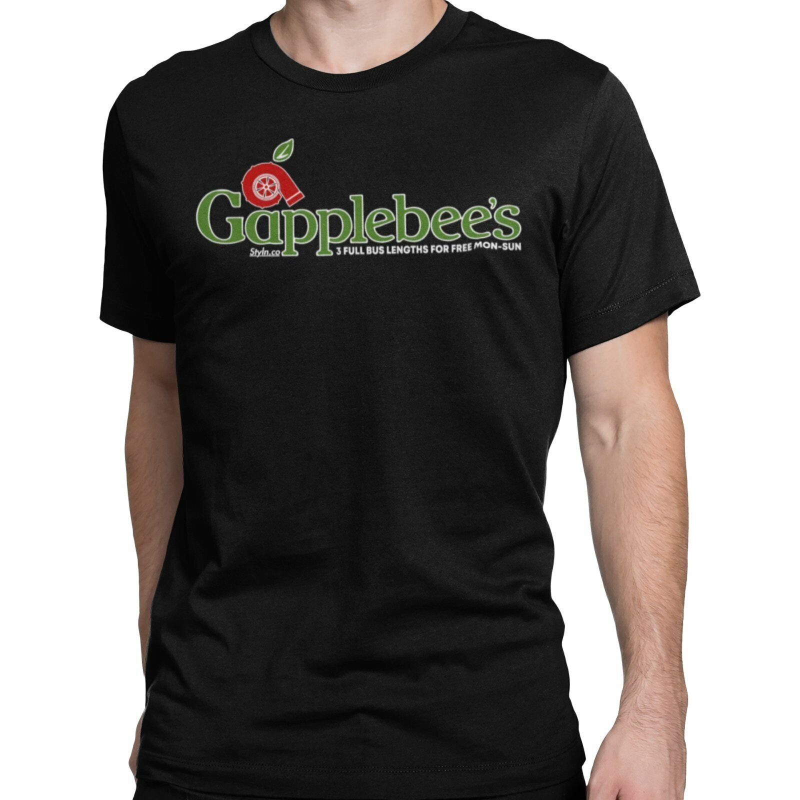 GAPPLEBEES RACING T-Shirt Black S-3XL JDM Boost Mechanic Turbo Funny Dad Race