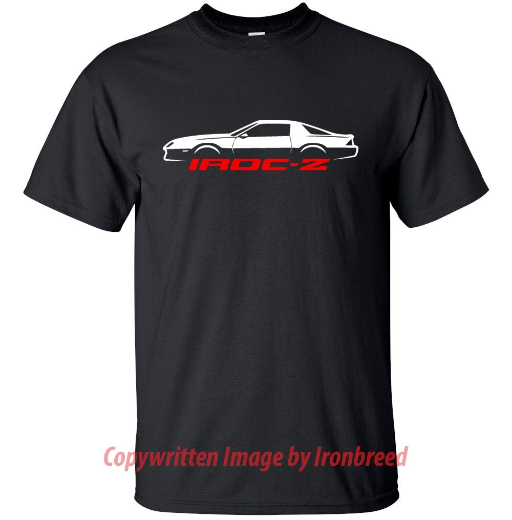 IROC-Z CAMARO T-Shirt Z28 Muscle Car Silhouette 1985 1986 1987 1988 1989 1990