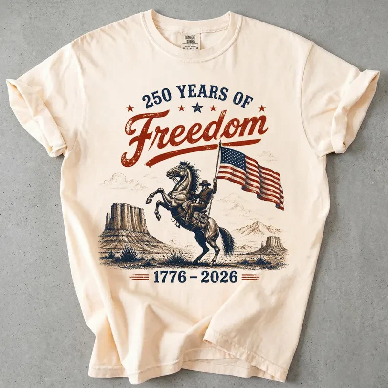250 Years of Freedom Shirt, 1776-2026 Semiquincentennial Tee