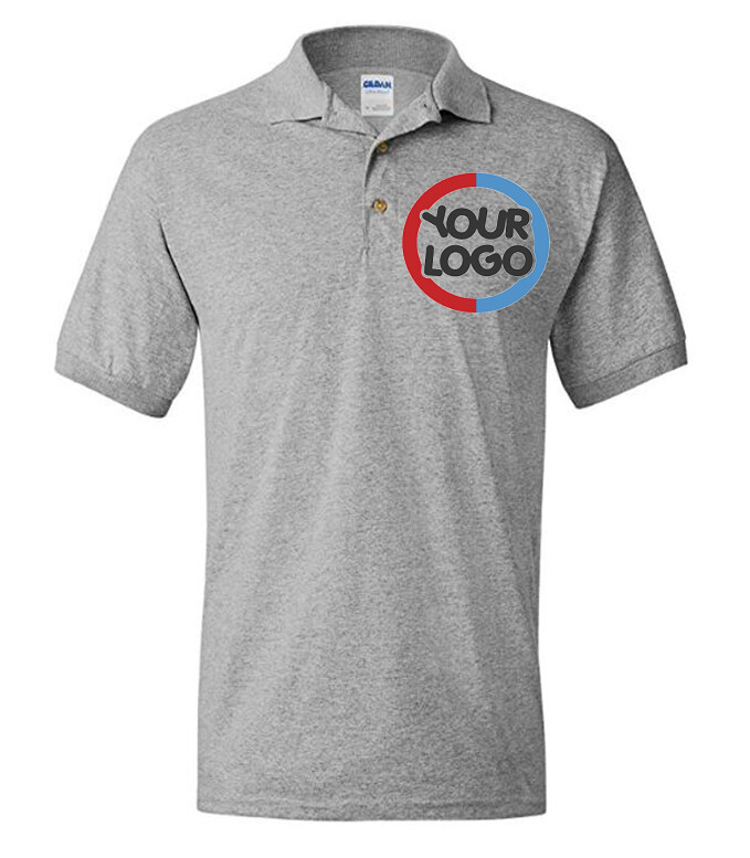 Custom Embroidered preshrunk Polo – Personalized Image & Text – Your Design Here