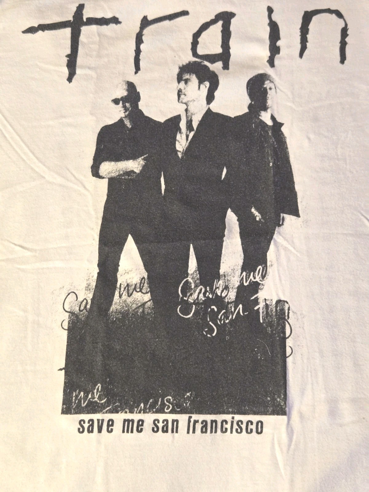 Train “Save Me San Francisco” T-Shirt Ladies S White Summer Tour 2010