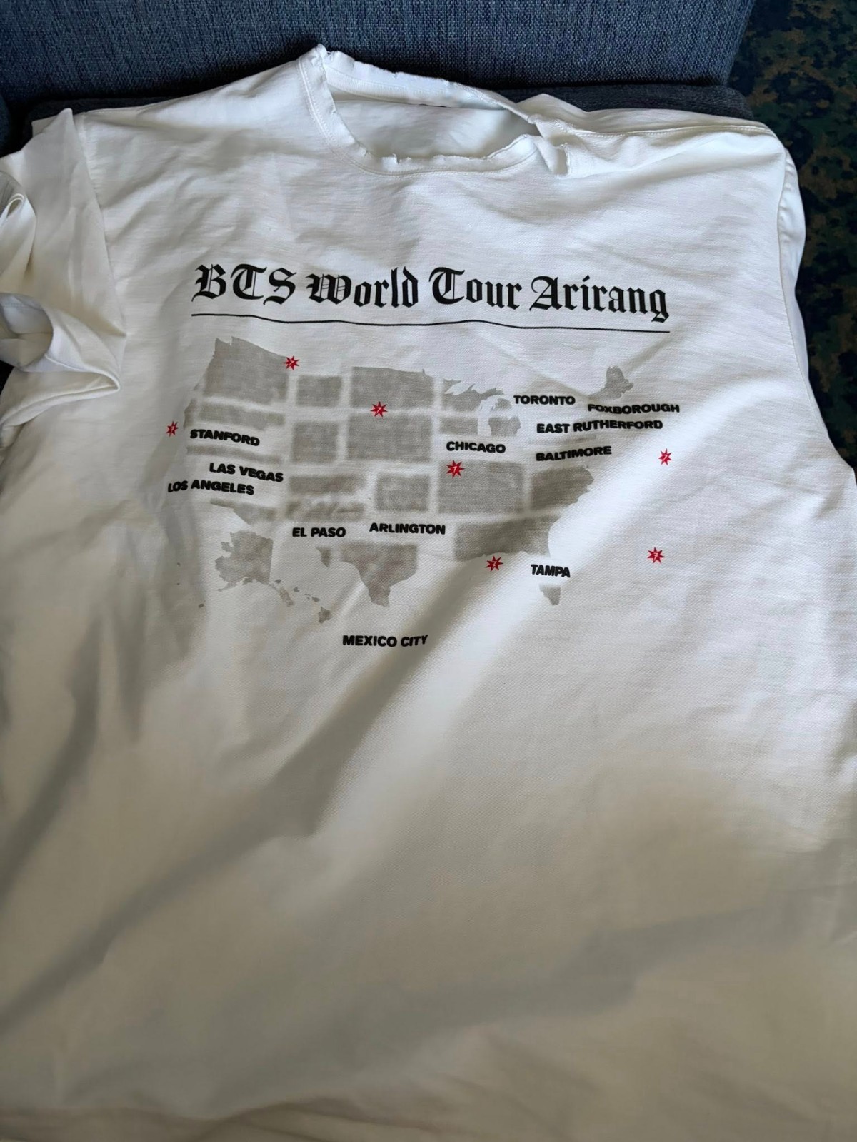 BTS World Tour Arirang Pop Concert shirt