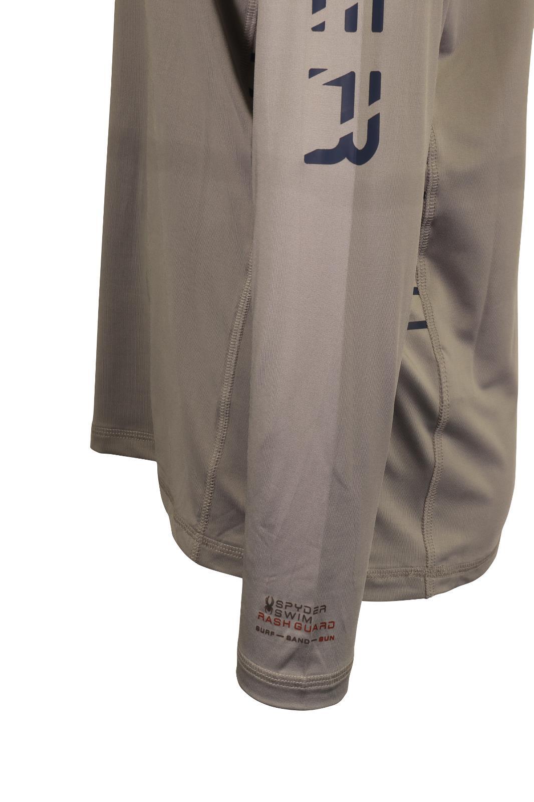 Spyder Men’s T-Shirt Grey UPF30+ Rash Guard L/S (S01E)