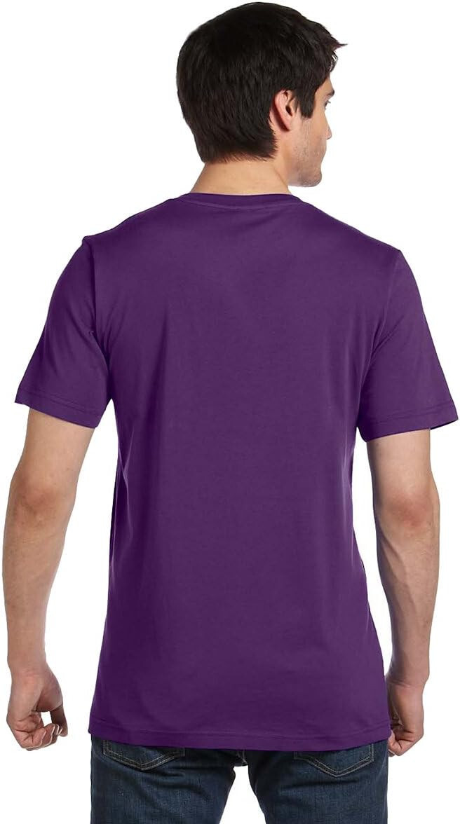 Armani Exchange Mens Slim Fit Short Sleeve Pima Cotton V Neck Shirt Purple Large
