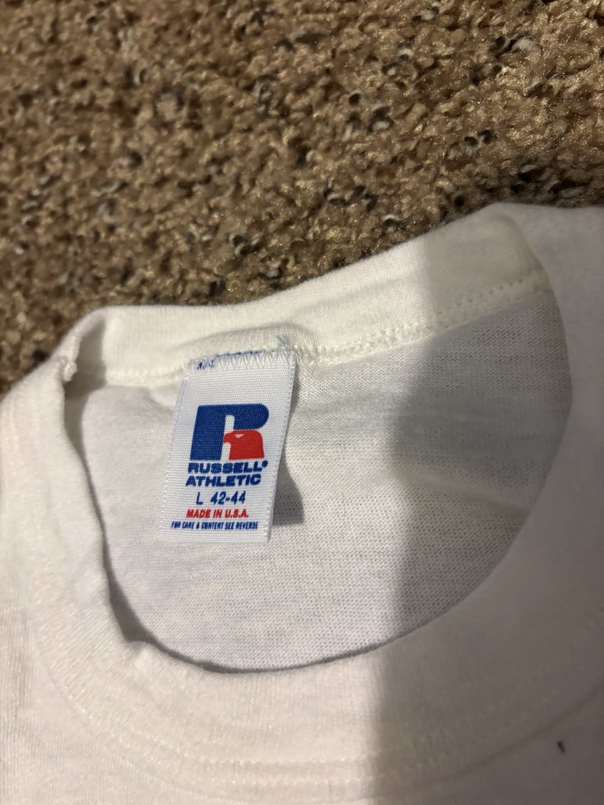 Vintage 90s District 21 Olympiad Tee Russell USA Single Stitch L