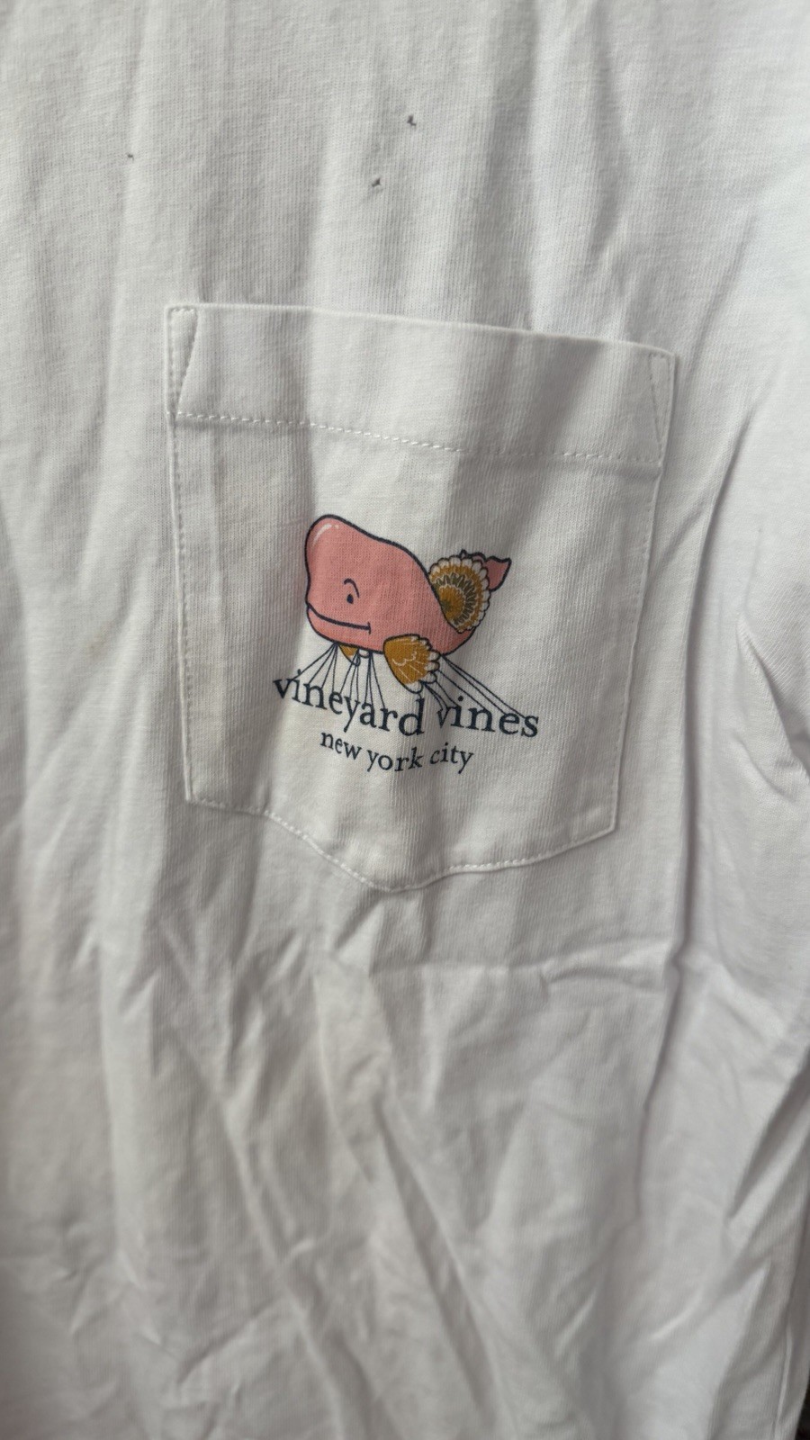 Vineyard Vines Men’s Long Sleeve Tee T-shirt Happy Thanksgiving