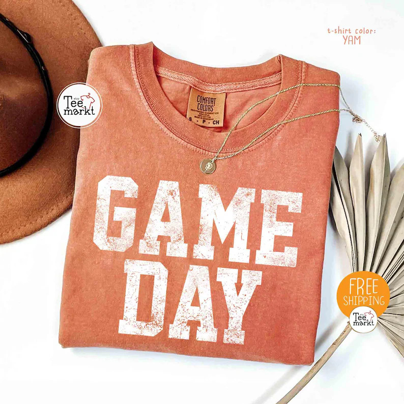 Vintage Game Day Comfort Tee Soft Feel Retro Style