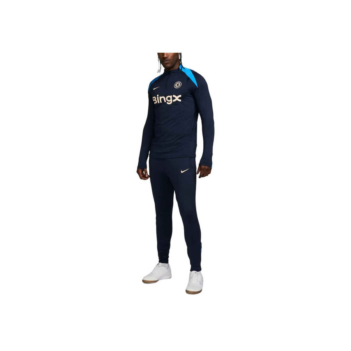 Nike Letter Logo Half High Neck Slim Fit Raglan Long Sleeve T-Shirt