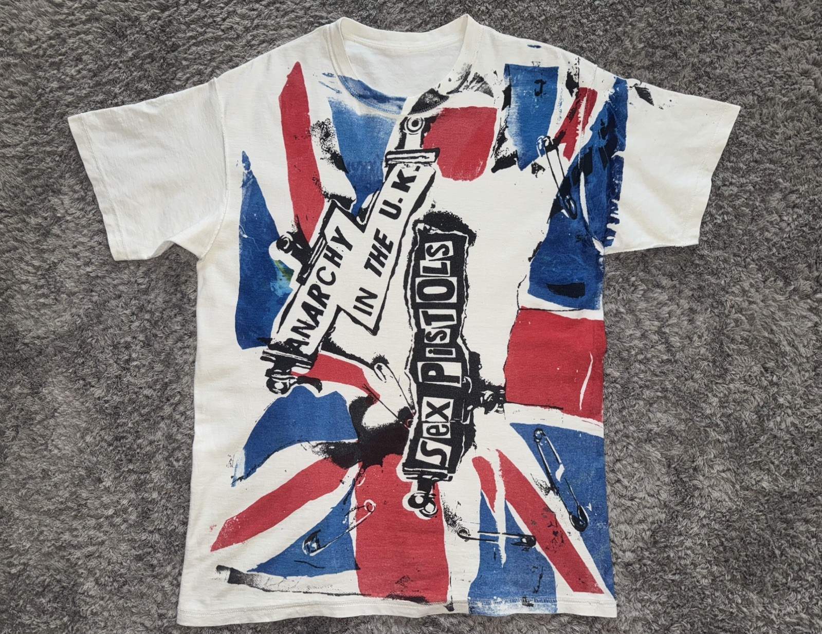 rare Sex Pistols Anarchy in the UK Vintage 90s 00s reversible t-shirt men’s L
