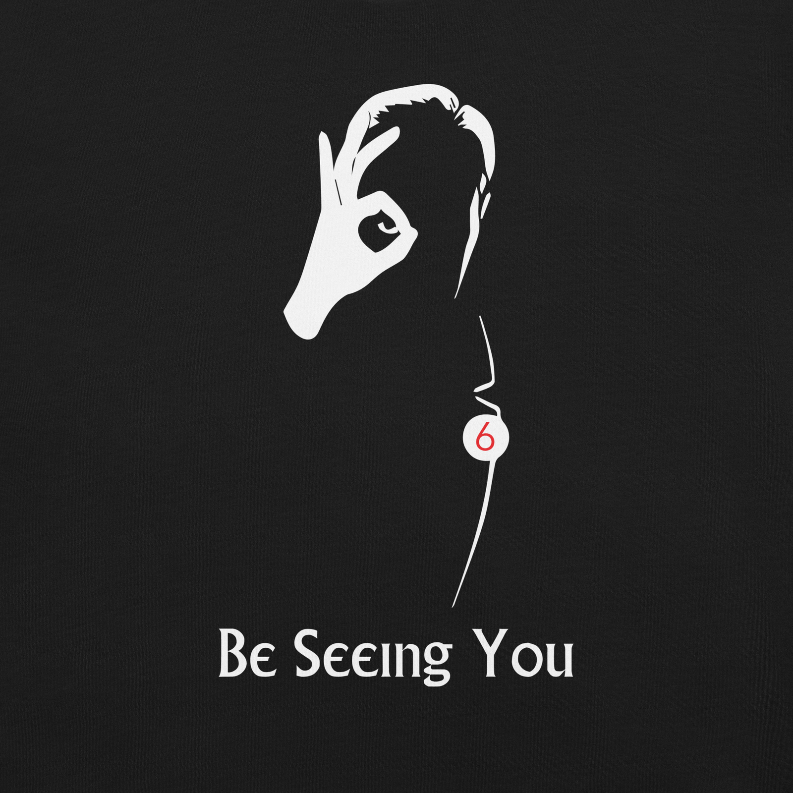 The Prisoner Be Seeing You Old Movie Unisex t-shirt Black & Navy Size S-3XL