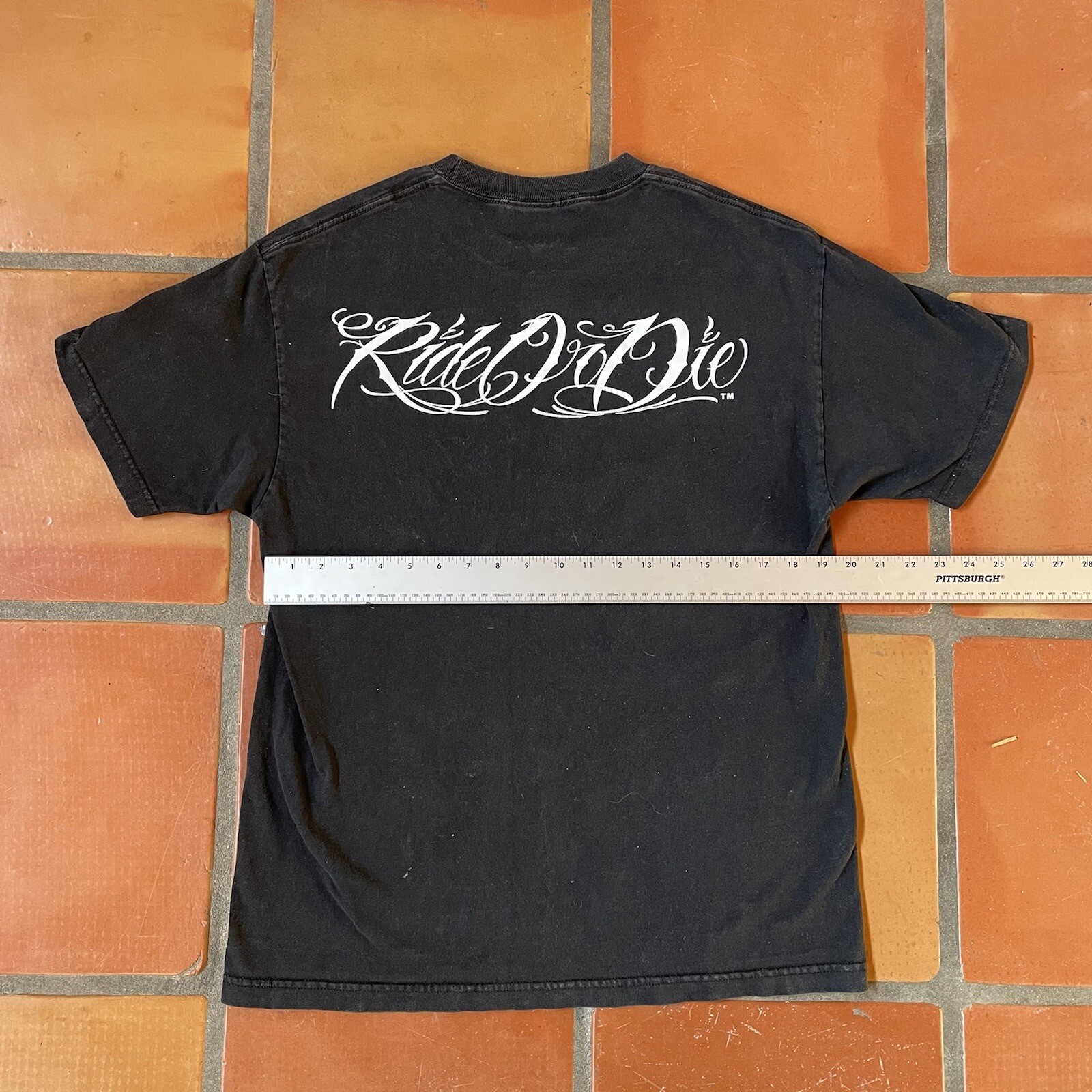 Ride Or Die Black Large T Shirt Graphic Print Tee High Stakes 2016 D Gonzales