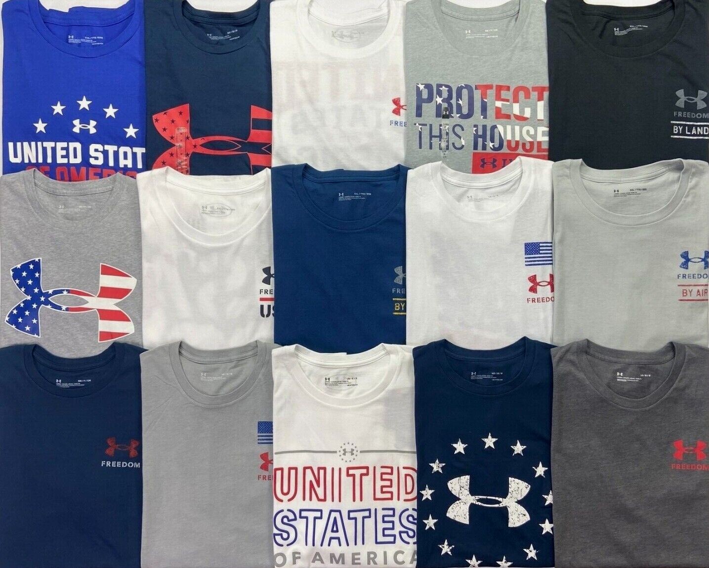 Men’s Under Armour UA Freedom Heat Gear Loose Fit Patriotic Shirt