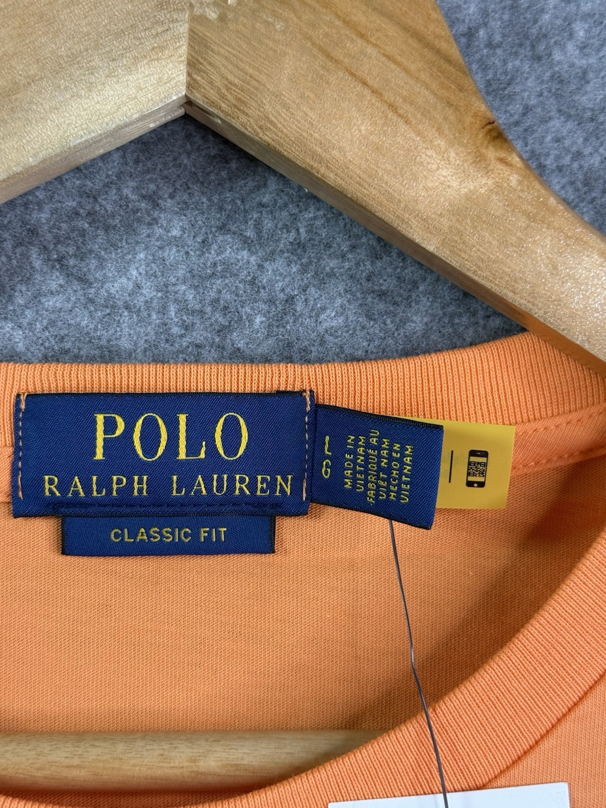 Polo Ralph Lauren Orange Classic Fit Polo Bear Short Sleeve T Shirt Men’s Large